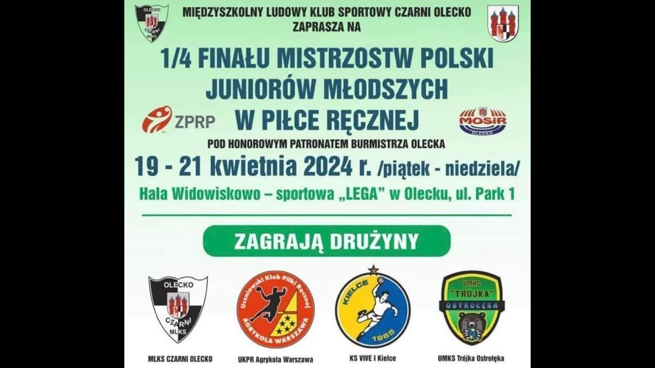 Agrykola W-wa vs Trójka Ostrołęka  *** Mistrzostwa Polski Juniorów Młodszych  1/4   Olecko 2024 ***