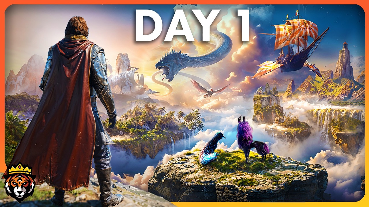 DAY 1 in the NEW Biggest Survival Game... and it's SO GOOD