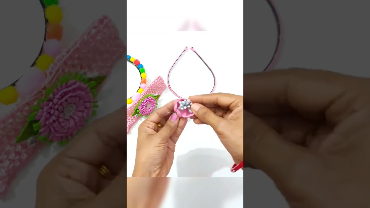 DIY Hairband At Home 🏠 #viral #diy #diyhairband #ytshorts #viralshorts #shorts #foamiran #ideas