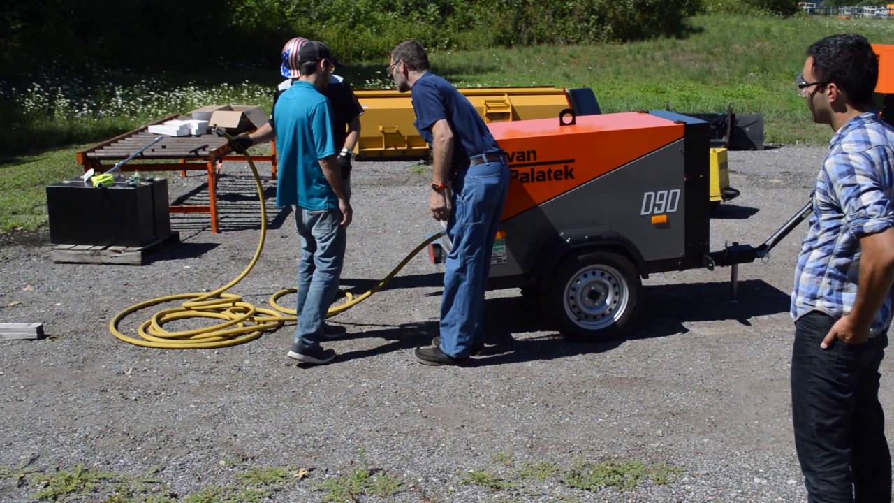 D90PKU with Rock Drill and Air Gun