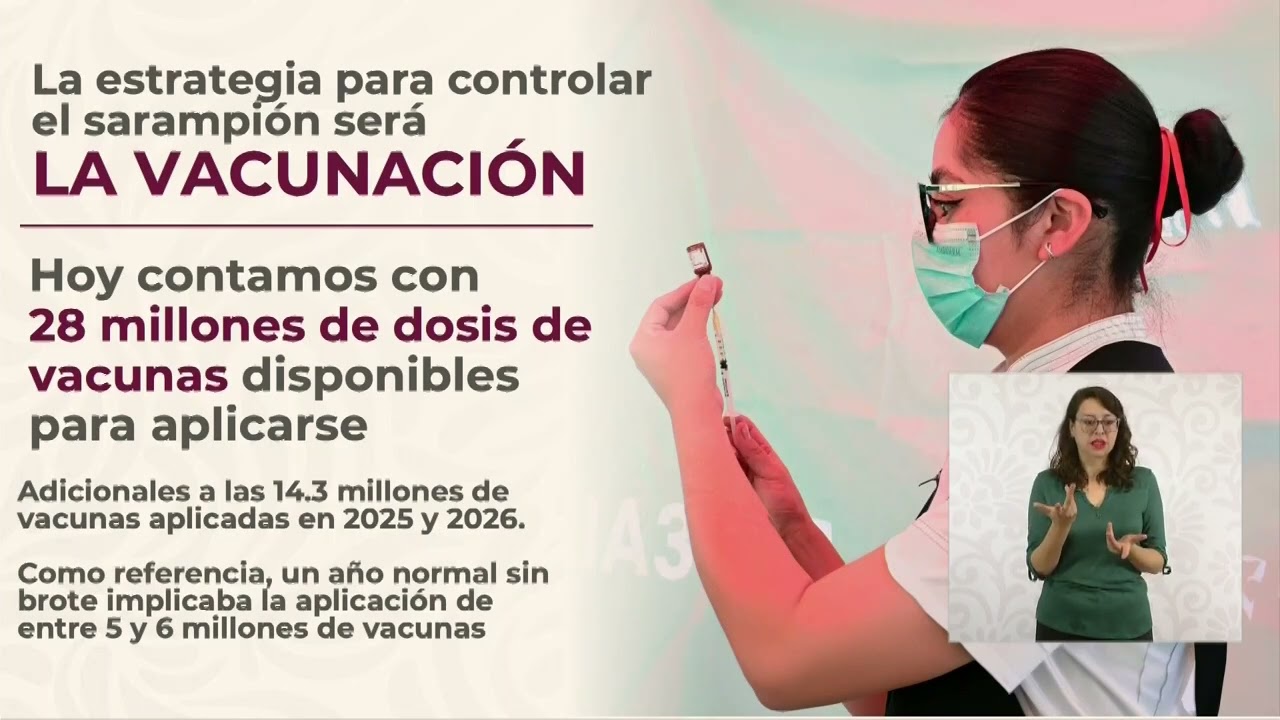 La estrategia para controlar el sarampión es la vacunación | La Mañanera Del Pueblo