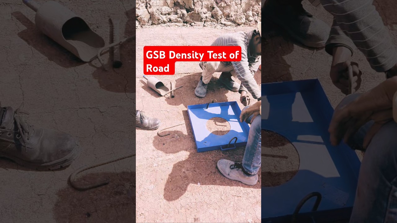 GSB Test of Road | Density Test #roadconstruction #roadtest #gsb #soiltesting #density