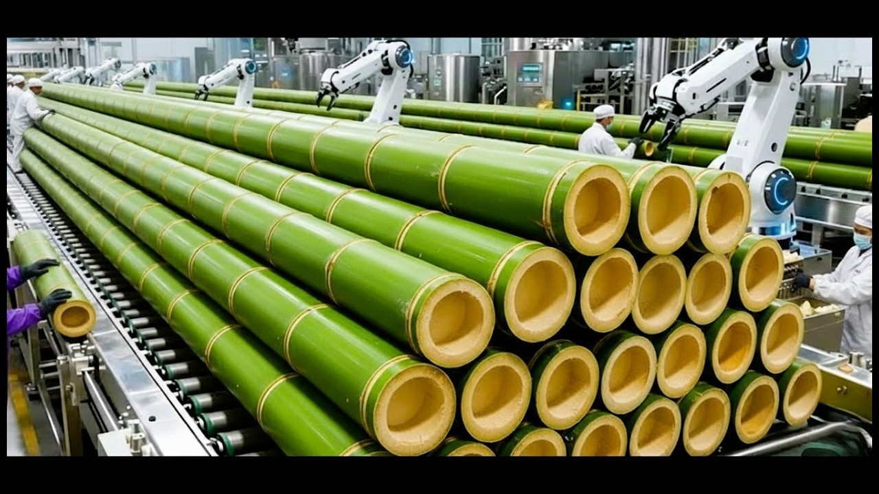 Inside a Bamboo Processing Factory | Fresh Culms to Fabric, Ropes & Paper (Full Process)