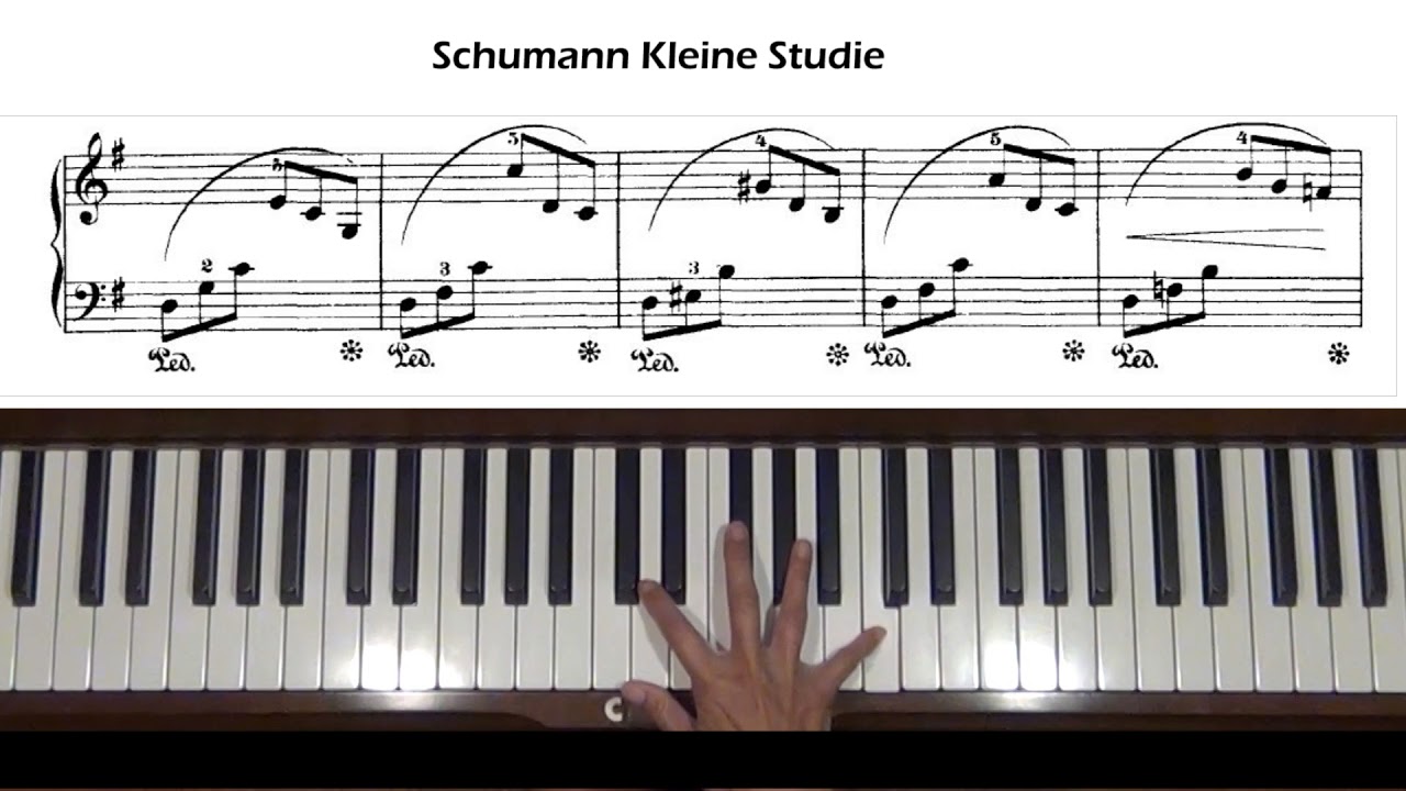 Schumann Album for the Young Op. 68, No. 14  Kleine Studie (Little Study) Piano Tutorial