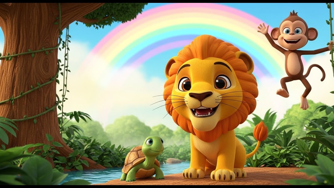 Pinda the Lion 🦁 | Jungle Adventure Story for Kids | 3D Cartoon Animation