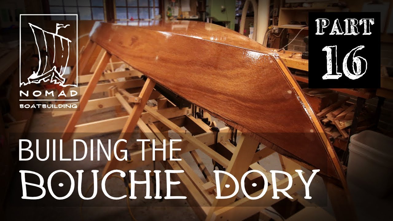 Building the Bouchie Dory Pt.16 - Fibreglassing the garboards