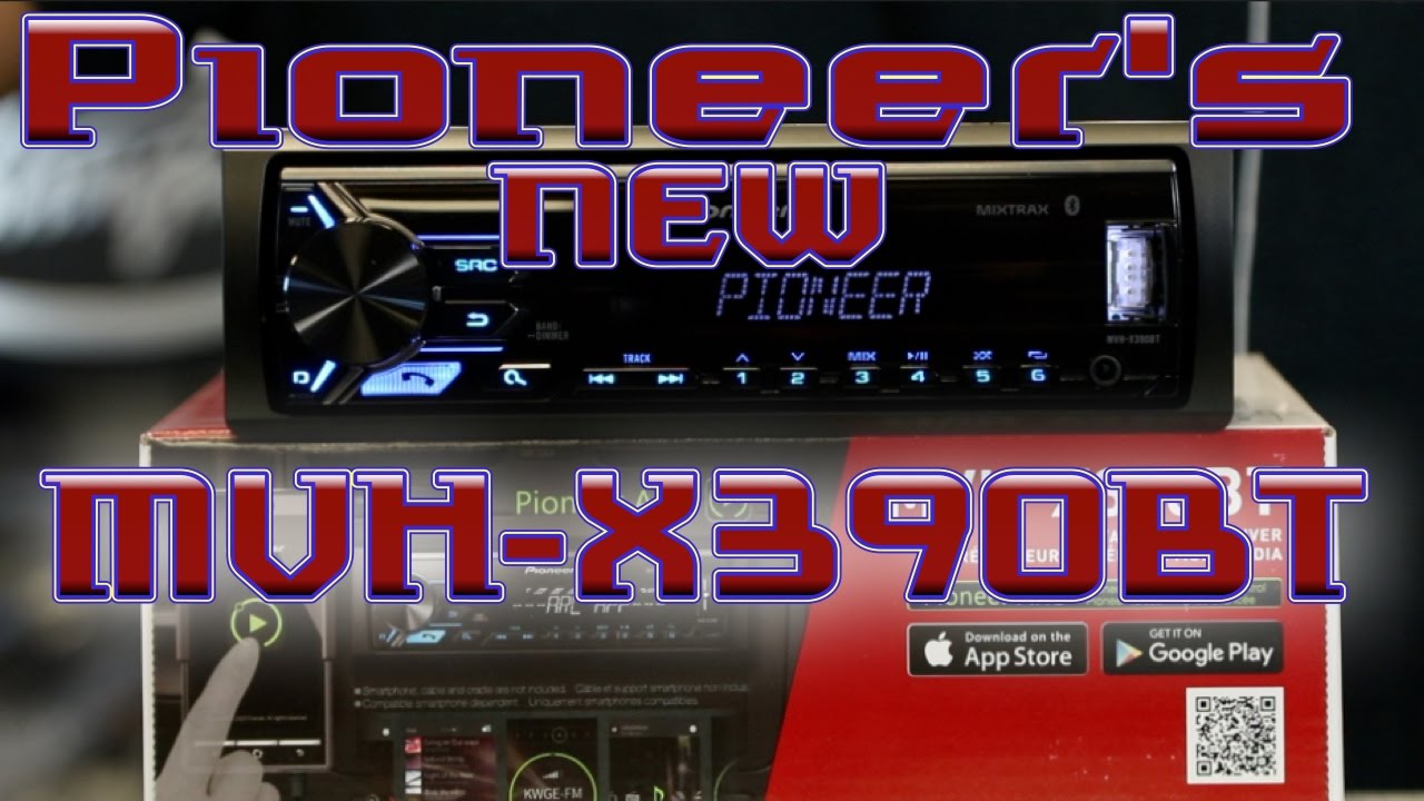 Pioneer's new MVH X390BT unboxing and review