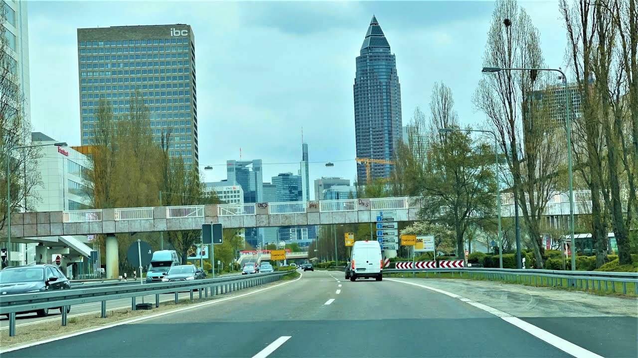 Driving in Frankfurt, Germany - 4K Video - Driving Tour