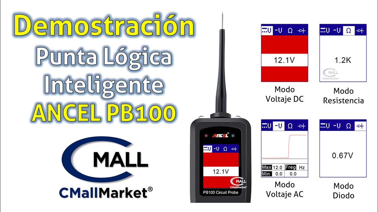 ANCEL PB100 Punta Logica Inteligente Automotriz Probador 12V 24V DISPONIBLE COLOMBIA CMallMarket.com