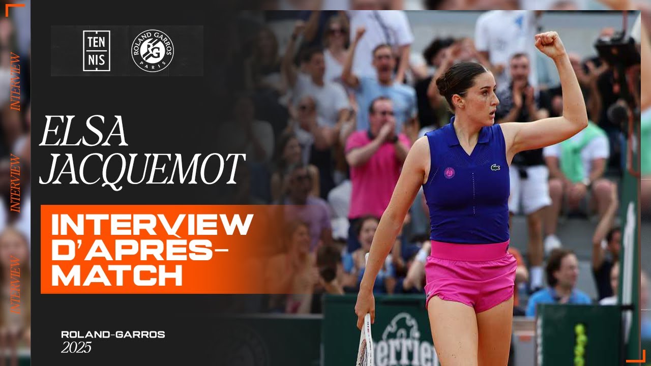 Elsa Jacquemot REJOINT Boisson au troisi&egrave;me tour ! | Roland-Garros 2025