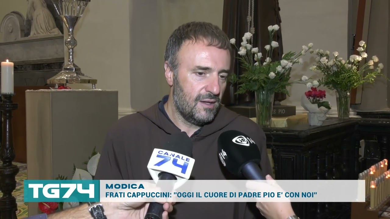 MODICA -  FRATI CAPPUCCINI: ''OGGI IL CUORE DI PADRE PIO E’ CON NOI''