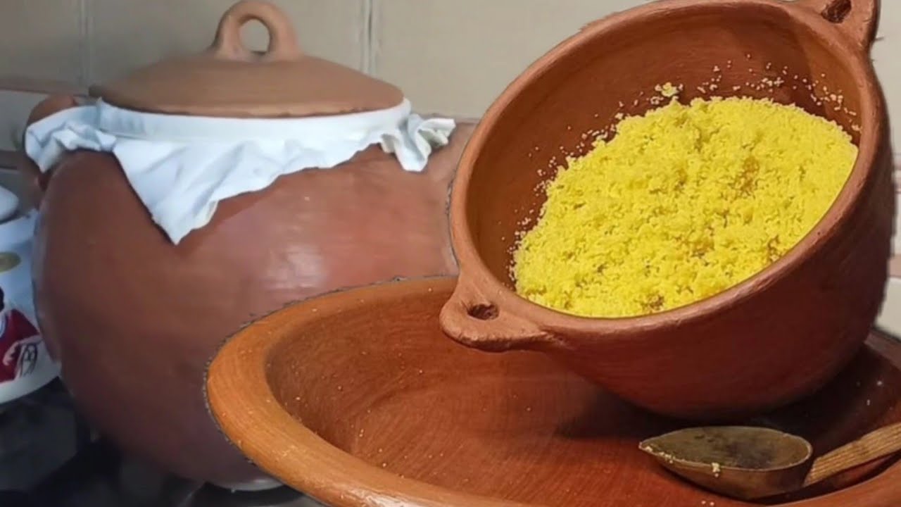 كسكس الذرة في القدرة وأسرار الطبخ في الطين