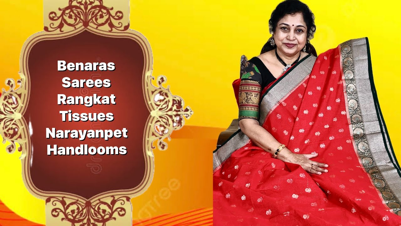 Benaras Crushed, Rangkat , Tissues, Narayanpet Handlooms, Surekha Selections, March 2025