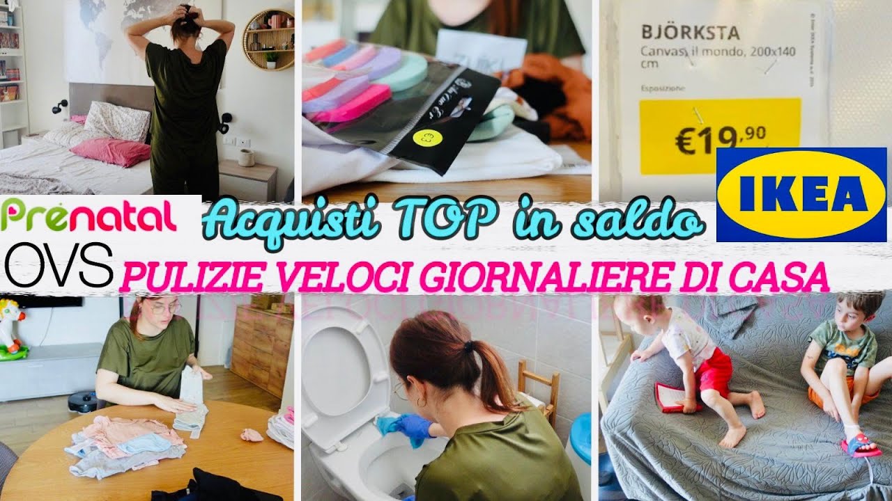 🫧PULIZIE GIORNALIERE DI CASA MOTIVAZIONALI\🛒ACQUISTI TOP IN SALDO IKEA prenatal OVS
