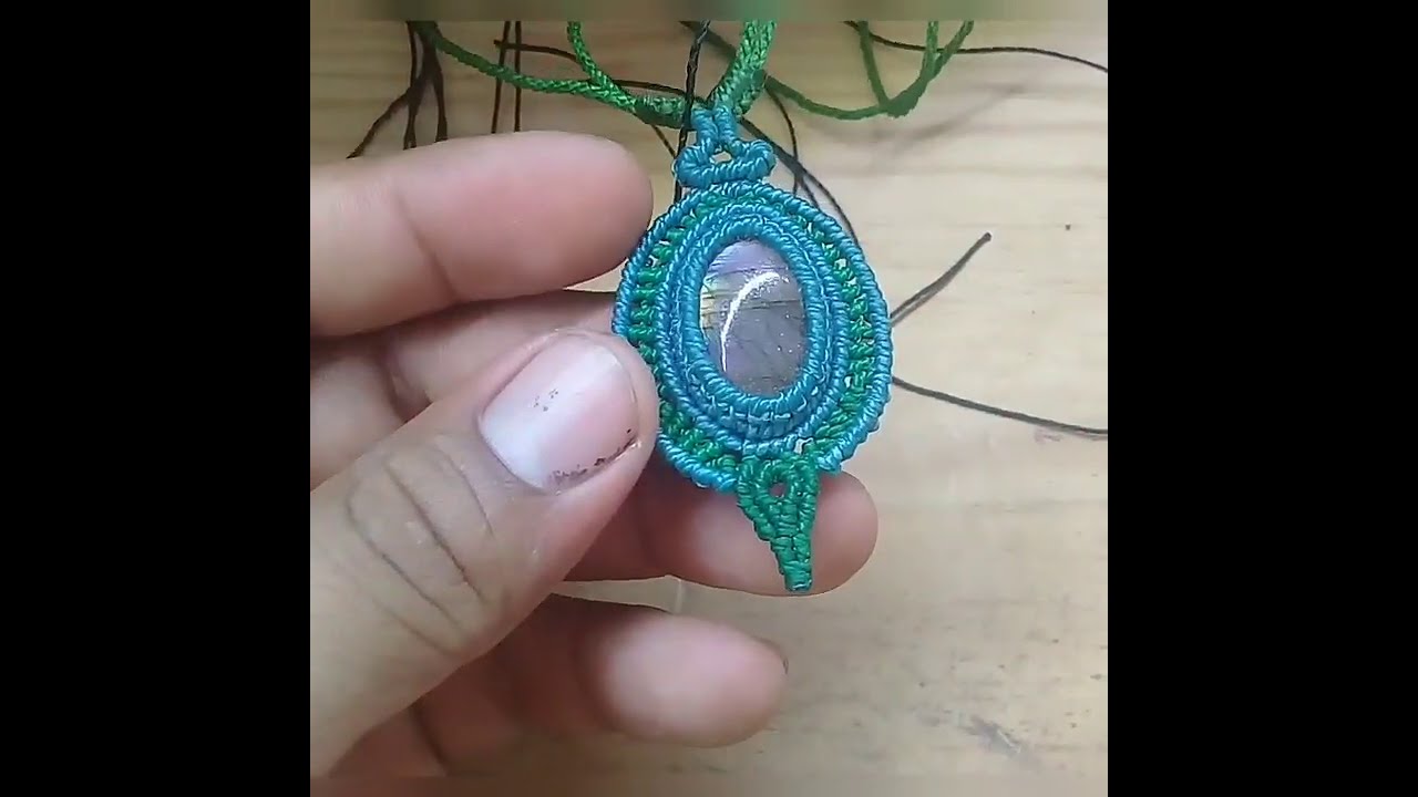 Como engarzar piedras sin ranura en macrame