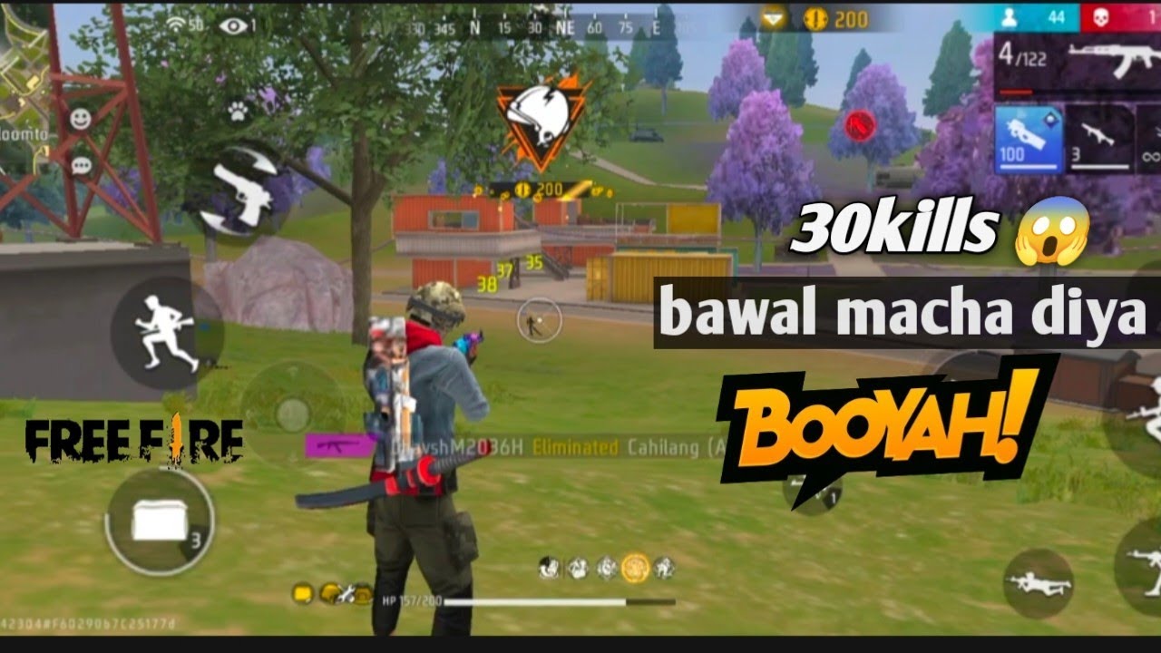 30KILL🎯 Monster gem paley 😱AWM MP50 BHOOYA🔥solo vs squad full gem paley 💎#freefire #bhaveshgaming 