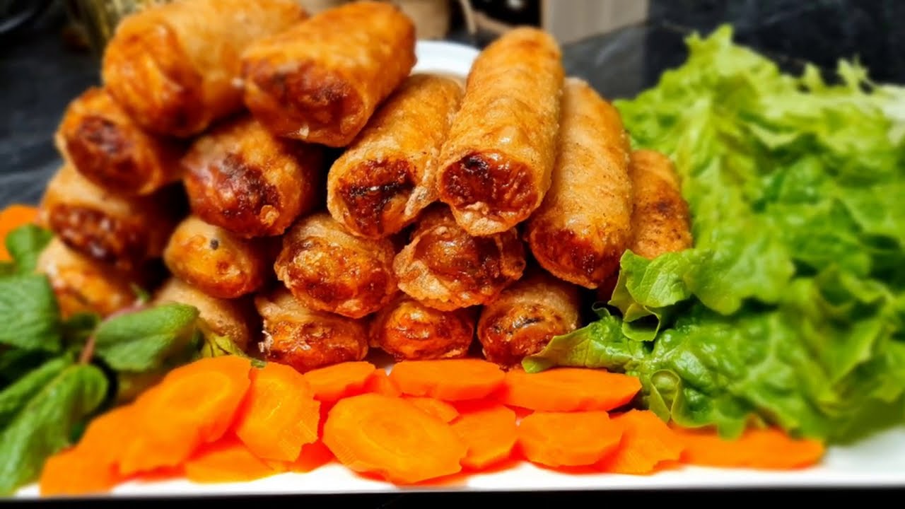 Nems au poulet très facile et bien croustillant. بالعربية و الفرنسية