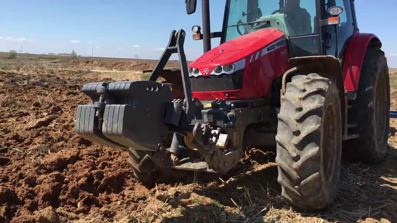 Massey Ferguson 5440 Dyna4 Çeltik yeri sürümü - Ünlü 6'lı 10 numara [Rice plowing]