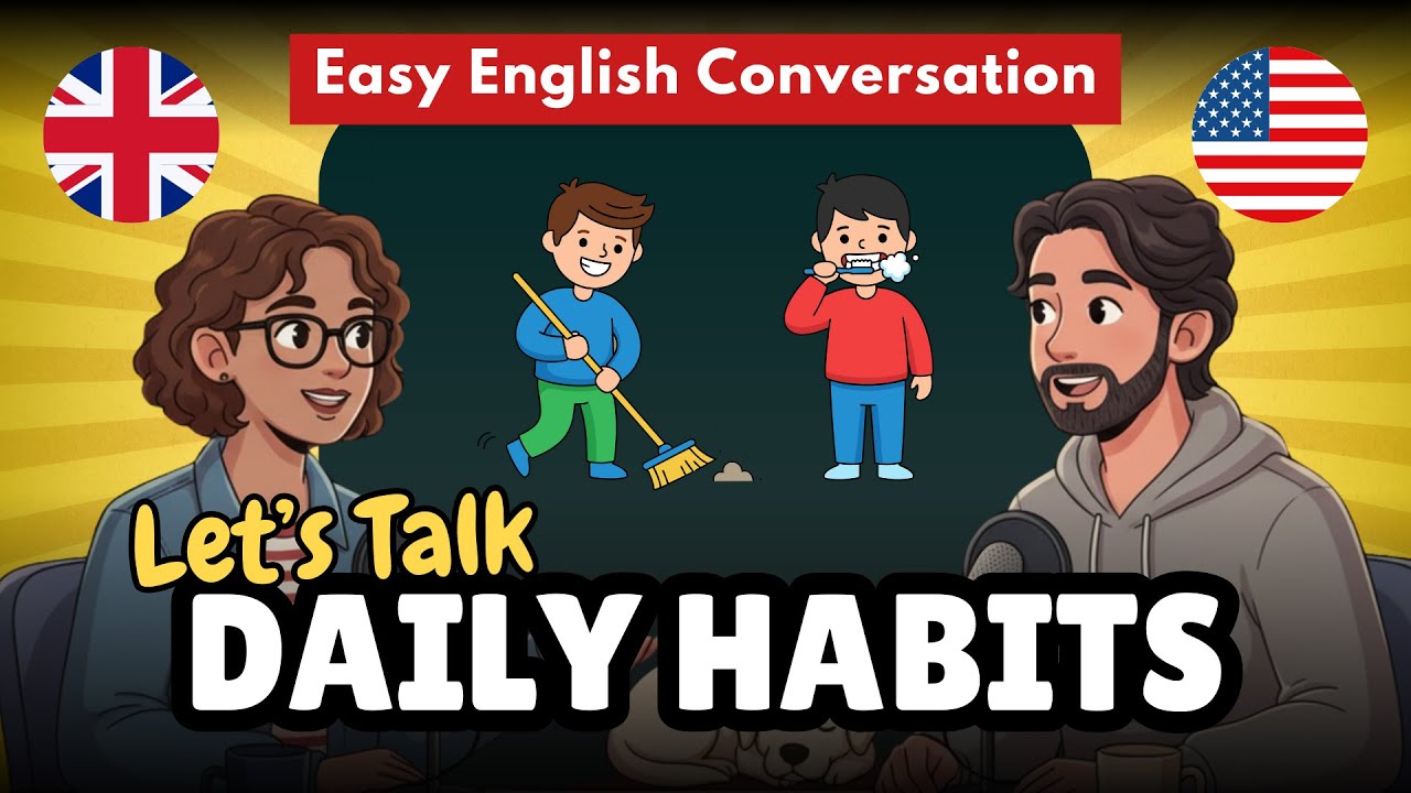 Learn English with Daily Habits | Morning and Evening Routines | Easy English Conversation