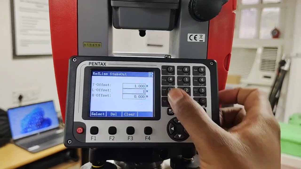 PENTAX TOTAL STATION V100 SERIES (MODEL - V102NL) |HOW TO DO REFERENCE LINE FUNCTION ?
