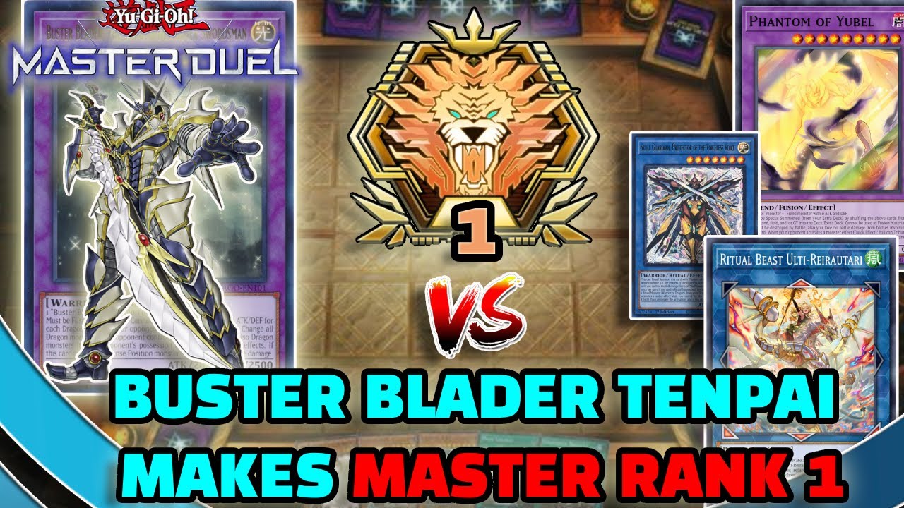 BUSTER BLADER TENPAI defeats META DECKS to enter MASTER RANK 1! From Gold to Master1 rank in 9 days!