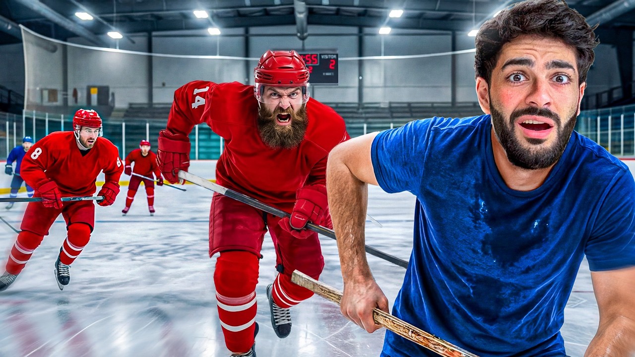 MA PREMIÈRE VRAIE PRATIQUE DE HOCKEY (j'ai pas d'équipement...)
