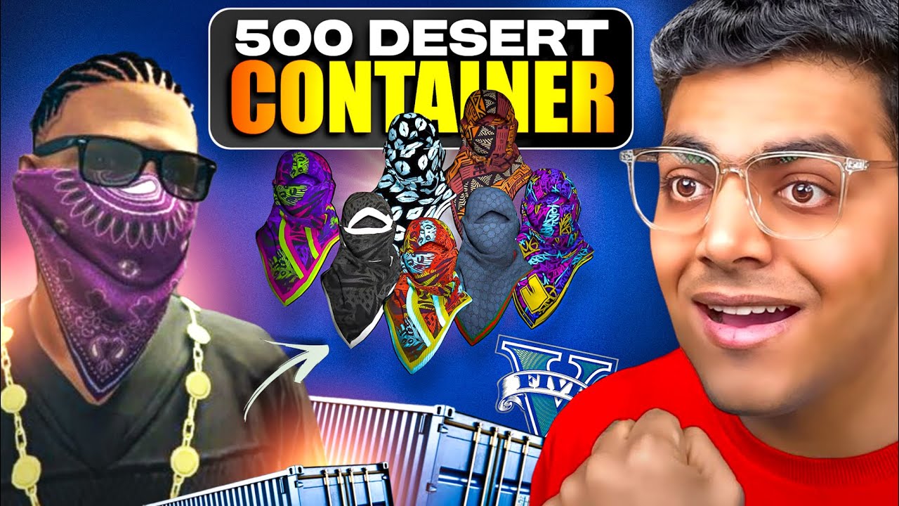 I Opened 500 Desert Scarf Containers In GTA 5 RP | But Did I Win Anything?