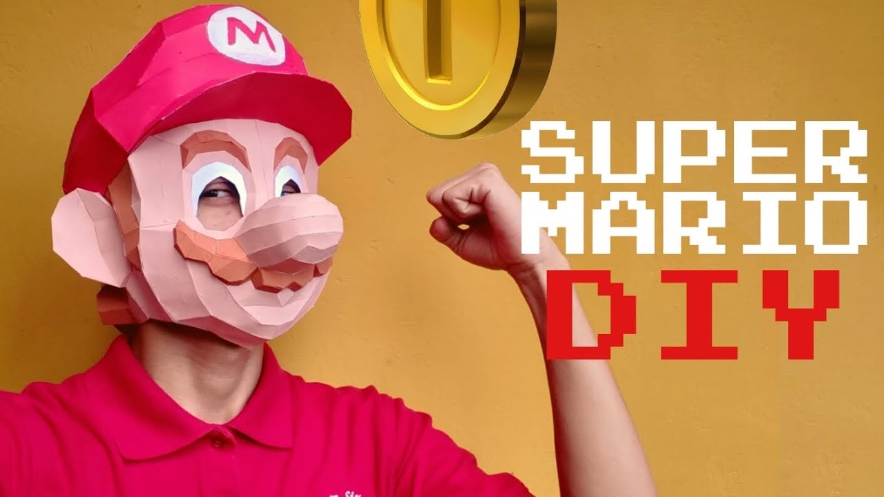 Как сделать маску Super Mario Bros. из бумаги | Momuscraft