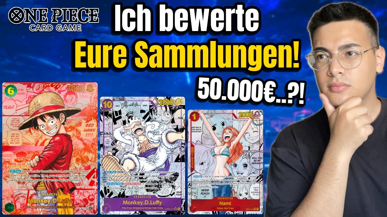 Eine 50.000€ SAMMLUNG?! | Ich bewerte eure Sammlungen #6 | One Piece TCG Deutsch