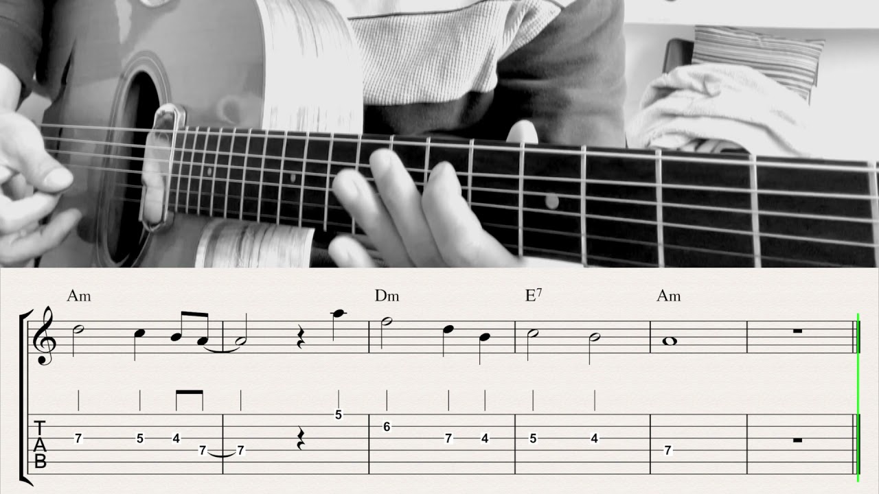 Anniversary Song (Danube) Easy! Theme | Gypsy Jazz Guitar Tabs