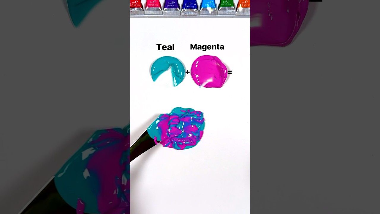 Strange color recipes (new version) #colormixing #paintmixing #oddlysatisfying #tappingsounds