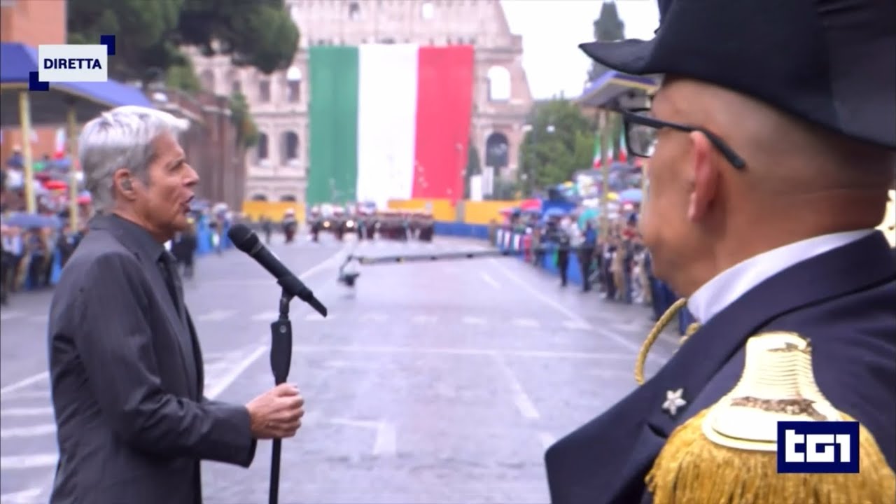 2 Giugno 2024 - Claudio Baglioni canta l’inno nazionale Italiano