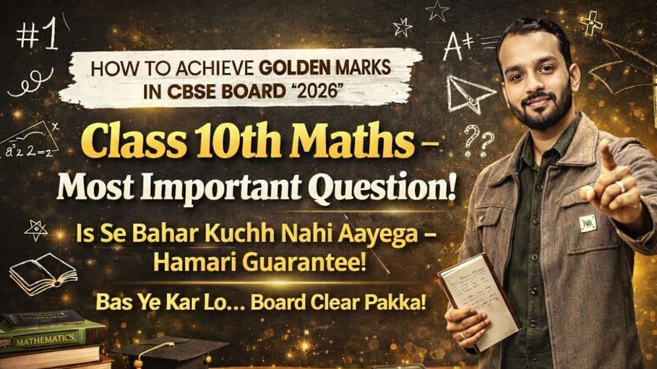 Class-11, Ch-4 Quadratic equation Most Important Questions for CBSE Board 2026 Class 10th #cbse2026