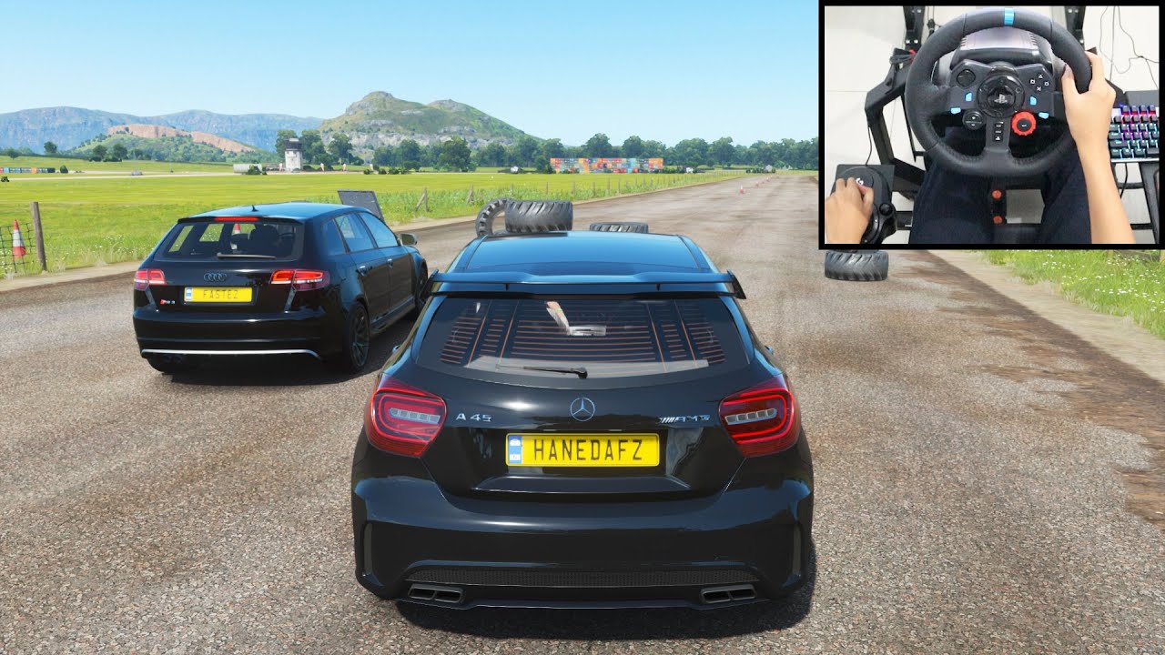 Mercedes A45 AMG & Audi RS3 Sportback - Forza Horizon 4 | Logitech g29 gameplay