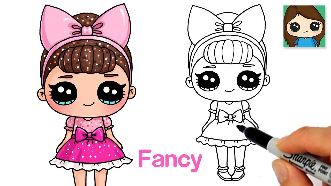 How to Draw Fancy LOL Surprise Doll