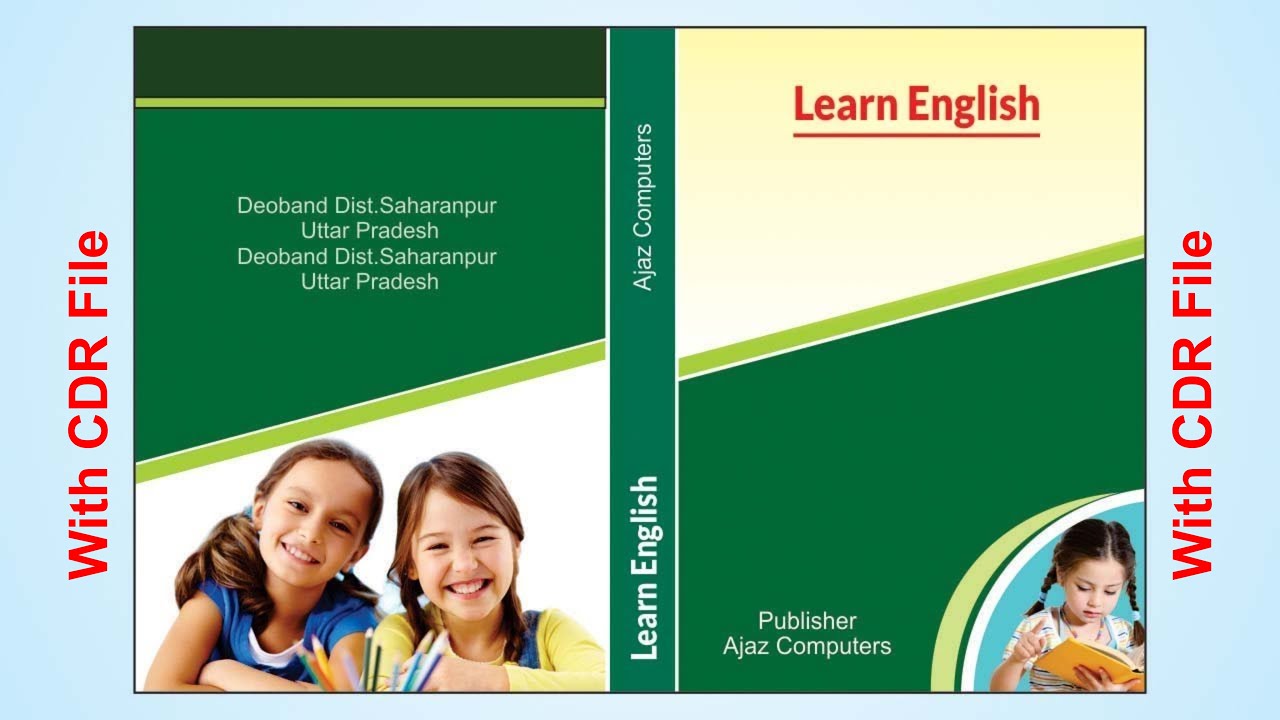 how to create book title and page cover design in coreldraw part 2