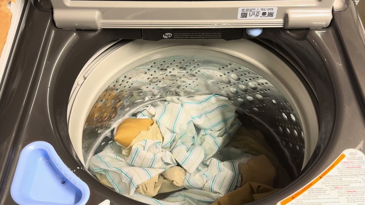 LG Washer top load full bedding Cycle