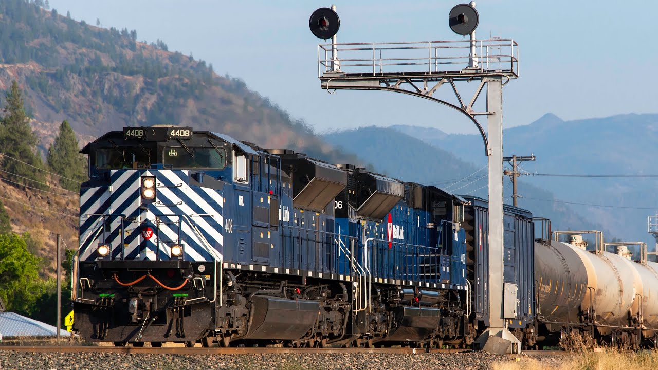 Montana Rail Link Freight Trains - Mountain Railroading in Western Montana