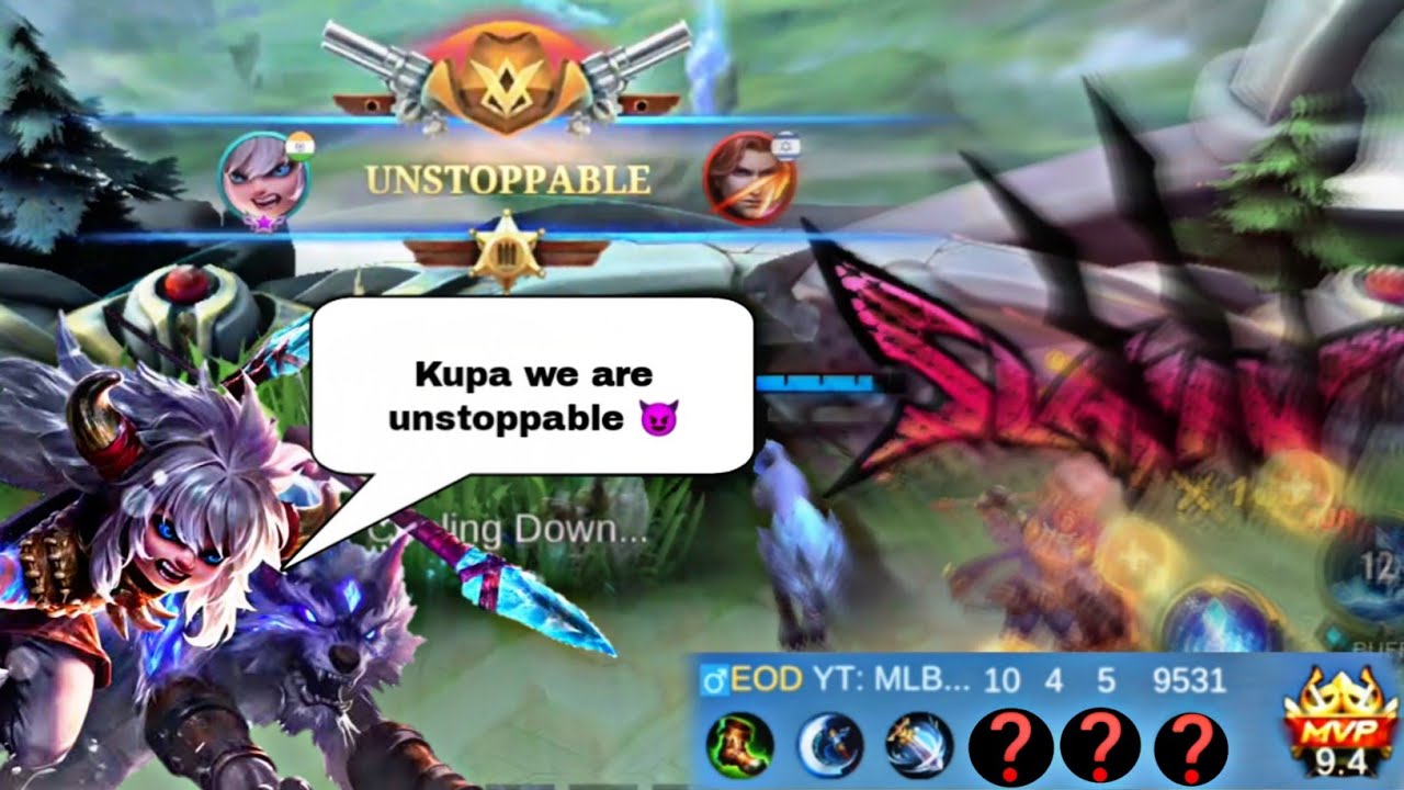 Popol kupa Auto win best Sidelane build & gameplay mobile legends | popol kupa top global build