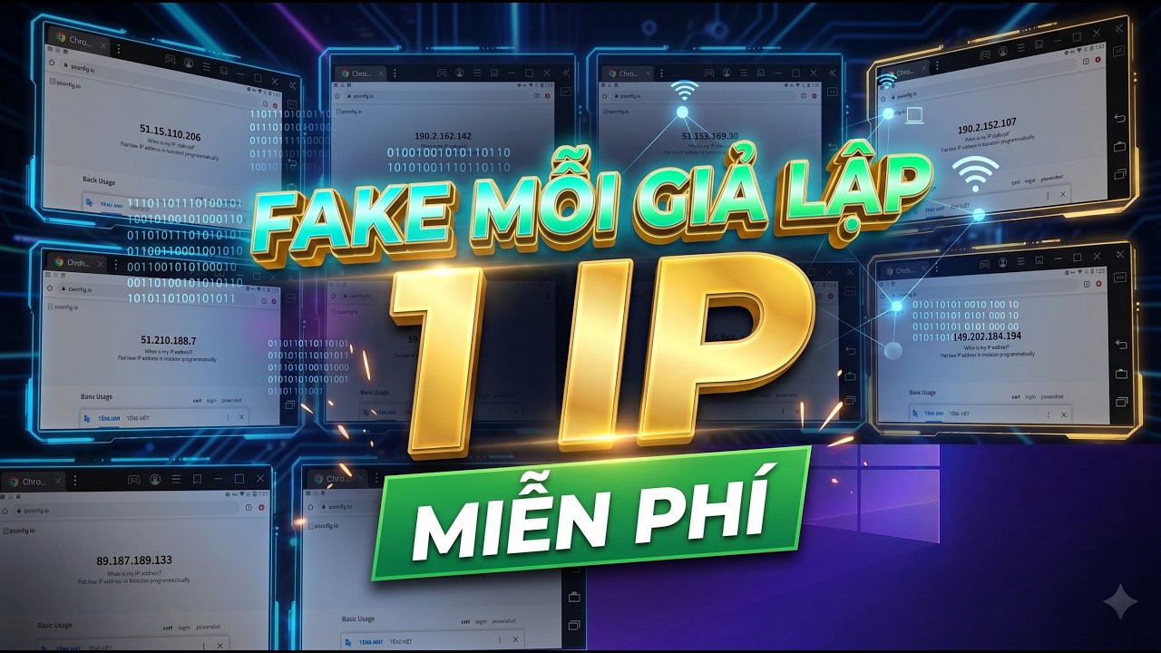 Hướng dẫn Fake mỗi giả lập 1 IP miễn ph&iacute; bằng phần mềm VPN v&agrave; PROXY