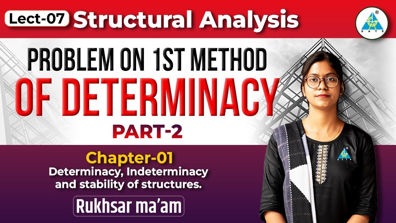 Lec-07 || Structural Analysis || Problem on 1ST Method of DETERMINACY 