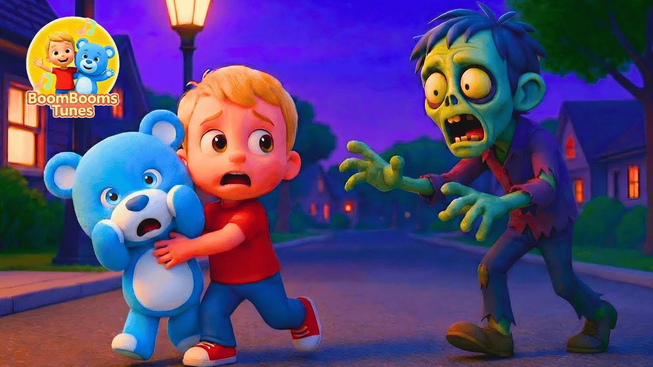 RUN! Zombies in the Neighborhood! Playful Song for Kids - BoomBooms Tunes!