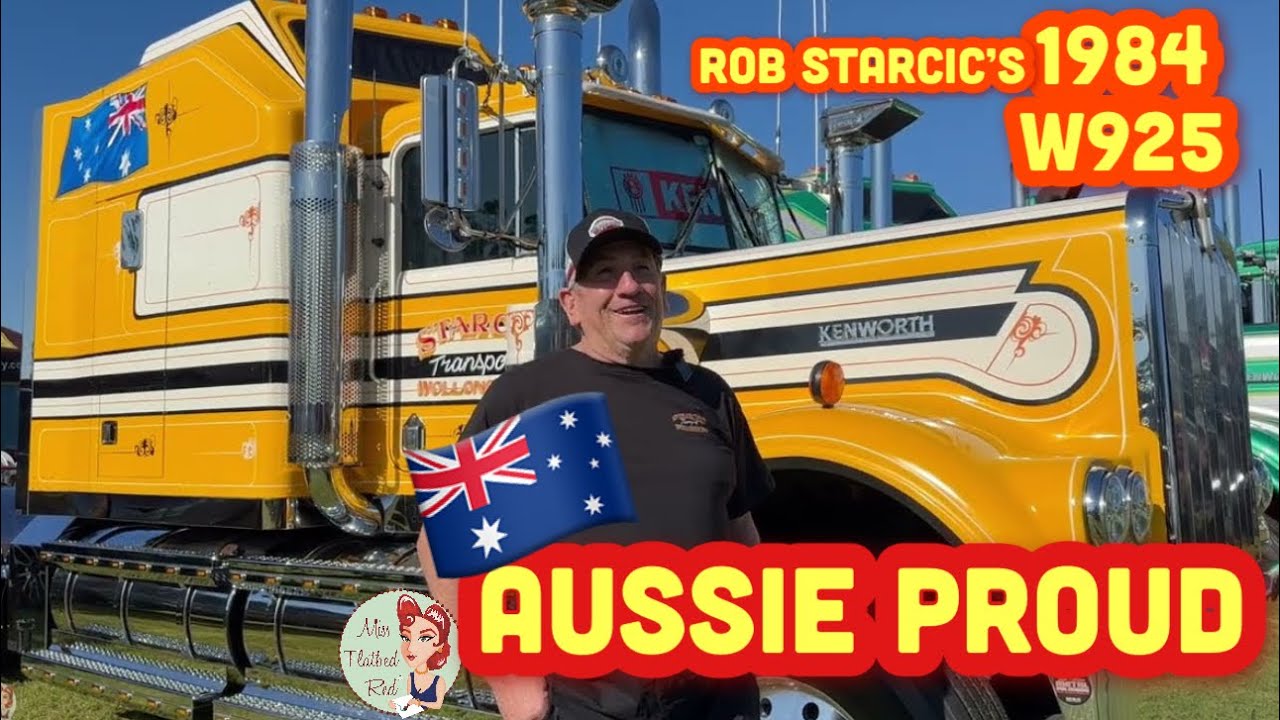 Горжусь австралийцем 🇦🇺: Тур Роба Старчича на грузовике Kenworth W925 1984 года выпуска.