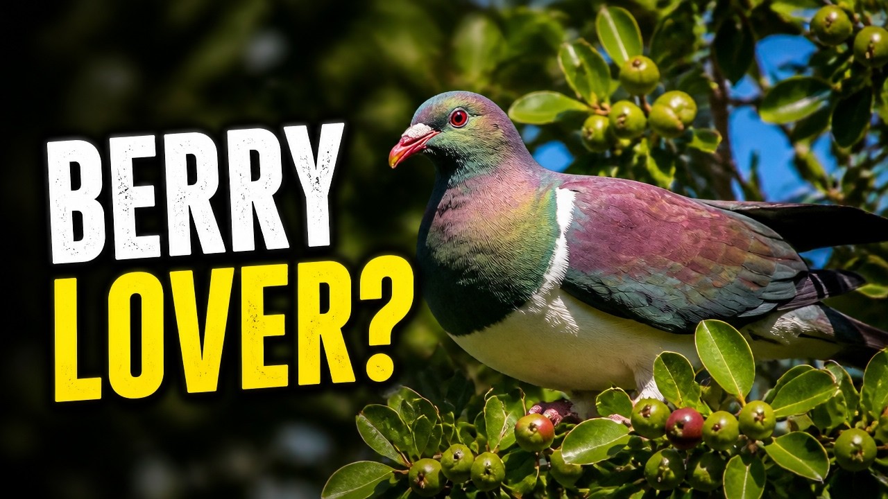 What Is This Colorful Bird Doing In The Tree? #Kereru