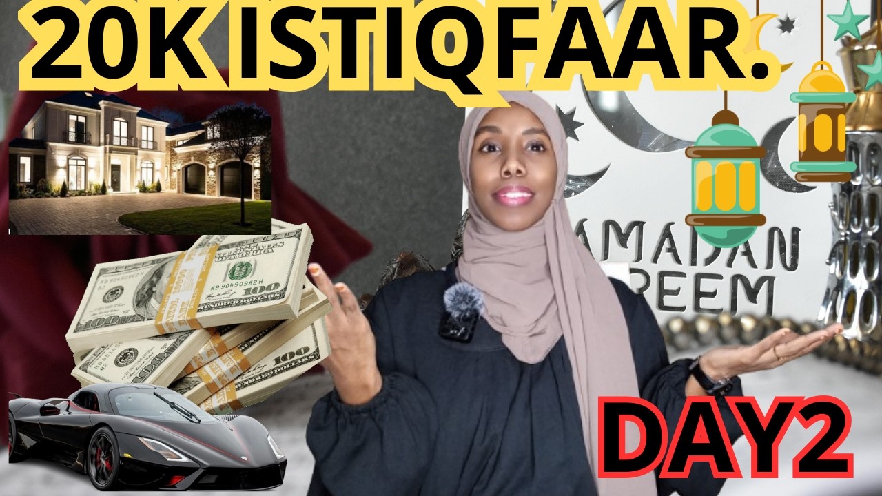 20K ISTIQFAAR AH | GURI, GAARI, LACAG,NOLLOL KHAYAAL AH OO LAGA SHEEKEN KAEIN#QISO XIISO GAAR AH LEH