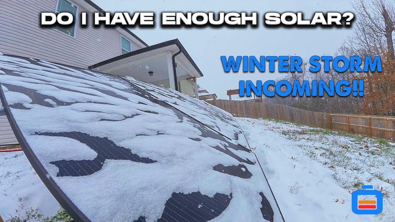 Do I Have Enough Solar ? Winter Storm Incoming Prep | New Solar Panel Mounts