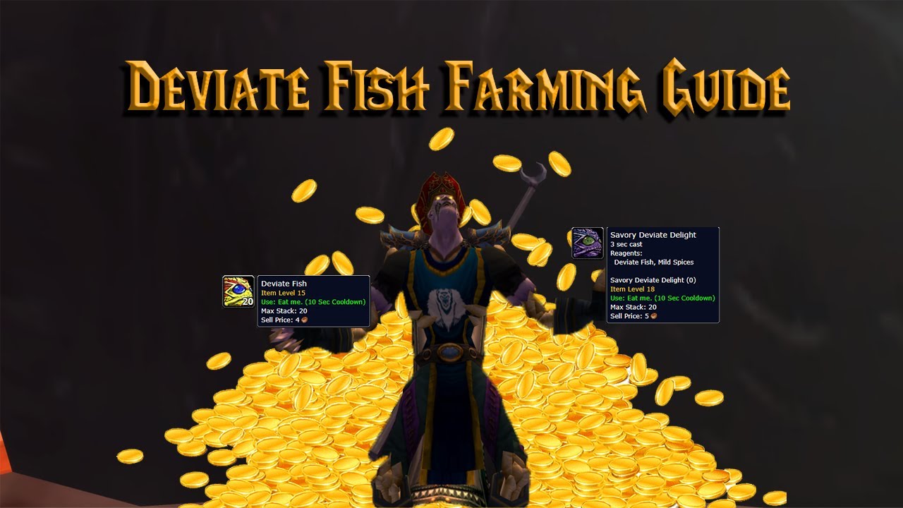 12g/hr Deviate Fish Gold Farming Guide For Mount - WoW Classic