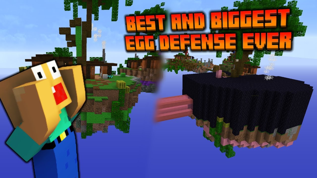 WORLDS BEST AND BIGGEST EGG DEFENSE EVER (1000+ obsidian) | Minecraft Cubecraft Eggwars