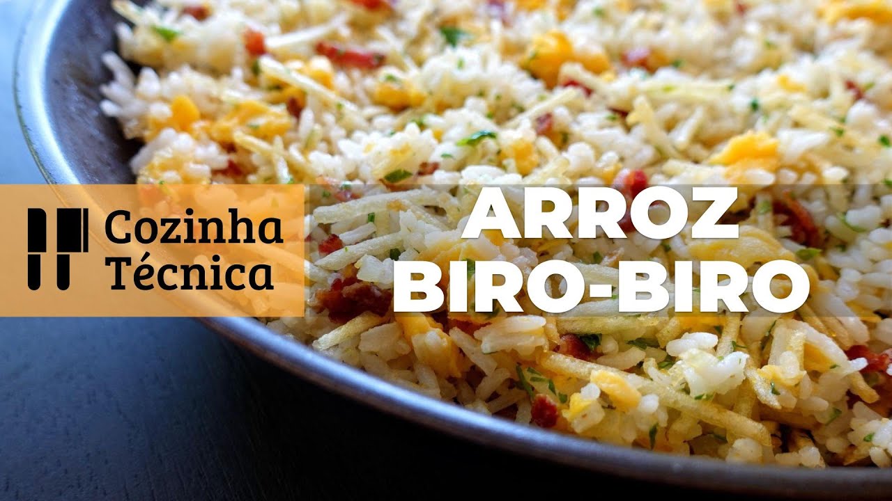Arroz Biro-Biro | Arroz com Bacon, Ovo e Batata Palha