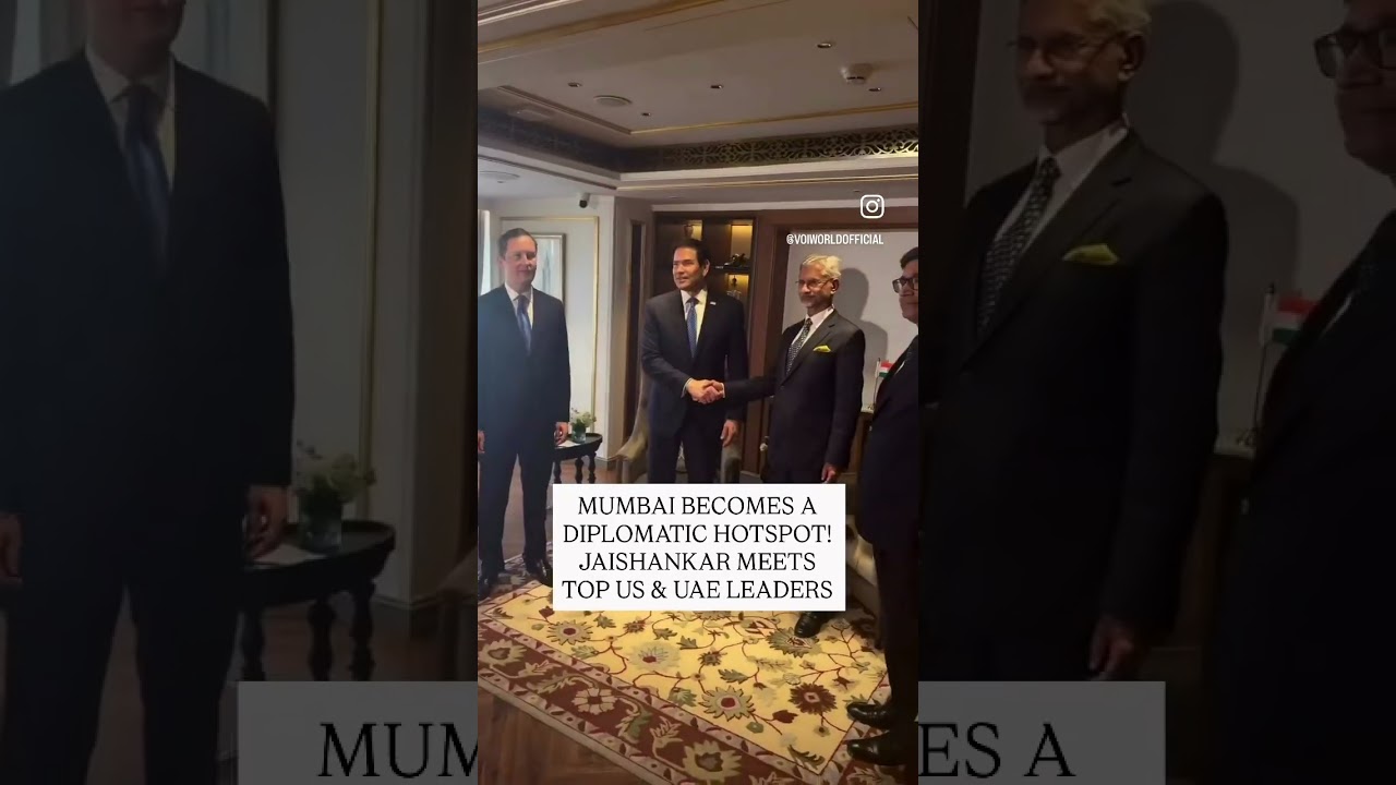 🇮🇳🌍 DIPLOMACY IN MUMBAI | JAISHANKAR MEETS UAE & US LEADERS #SJaishankar #MarcoRubio #Diplomacy
